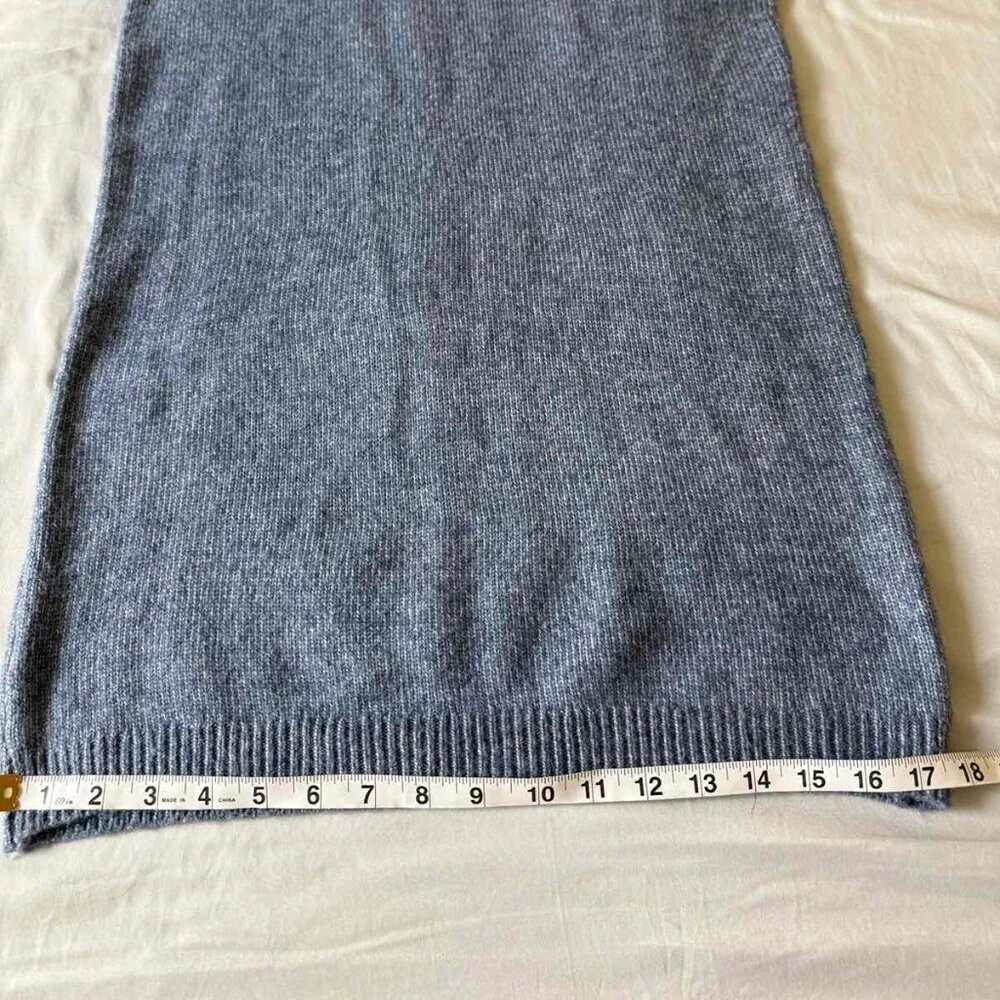 NWT All in Favor Sweater Dress gray-blue, high collar with zipper, size XS - Picture 16 of 16